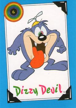 1991 Topps Tiny Toon Adventures #6 Dizzy Devil Front