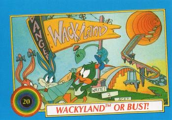 1991 Topps Tiny Toon Adventures #20 Wackyland or Bust! Front