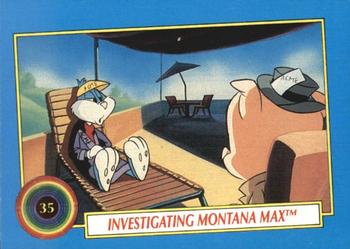 1991 Topps Tiny Toon Adventures #35 Investigating Montana Max Front