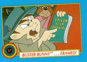 1991 Topps Tiny Toon Adventures #57 Buster Bunny ...Framed! Front