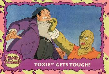 1991 Topps Toxic Crusaders #23 Toxie Gets Tough! Front
