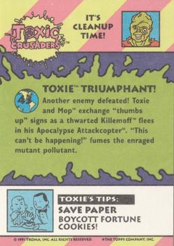 1991 Topps Toxic Crusaders #43 Toxie Triumphant! Back