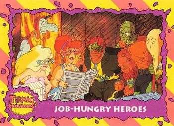 1991 Topps Toxic Crusaders #45 Job-Hungry Heroes Front
