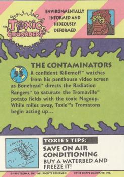 1991 Topps Toxic Crusaders #53 The Contaminators Back