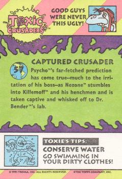 1991 Topps Toxic Crusaders #57 Captured Crusader Back