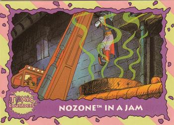 1991 Topps Toxic Crusaders #58 Nozone in a Jam Front
