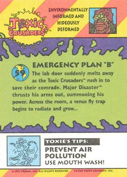 1991 Topps Toxic Crusaders #59 Emergency Plan 