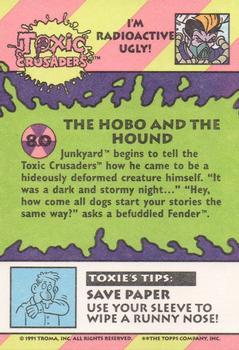 1991 Topps Toxic Crusaders #80 The Hobo and the Hound Back