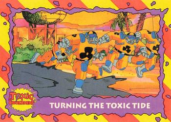 1991 Topps Toxic Crusaders #86 Turning the Toxic Tide Front