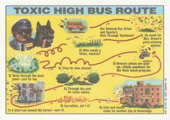 1991 Topps Toxic High School #16 School Bus Driver Back