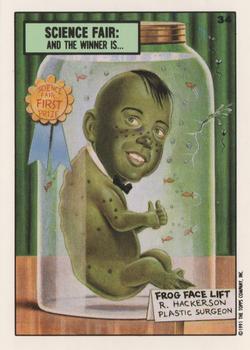 1991 Topps Toxic High School #34 Science Fair: And the winner is ... Front