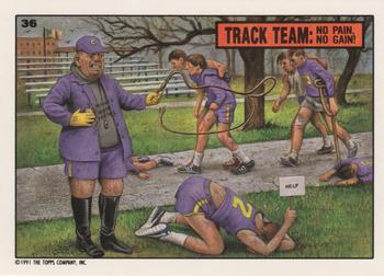 1991 Topps Toxic High School #36 Track Team Front