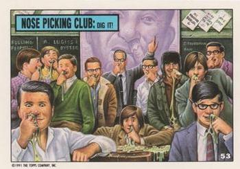 1991 Topps Toxic High School #53 Nose Picking Club Front
