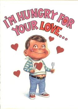 1992 Topps Gruesome Greeting Cards #1 I'm Hungry for Your Love ... Front