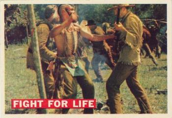 1956 Topps Davy Crockett Orange Back (R712-1) #18 Fight for Life Front