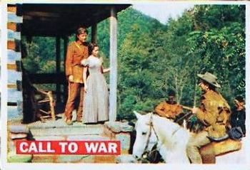 1956 Topps Davy Crockett Orange Back (R712-1) #2 Call to War Front