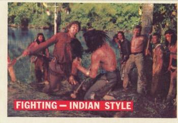 1956 Topps Davy Crockett Orange Back (R712-1) #33 Fighting - Indian Style Front