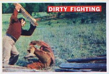 1956 Topps Davy Crockett Orange Back (R712-1) #37 Dirty Fighting Front