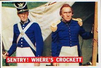 1956 Topps Davy Crockett Orange Back (R712-1) #4 Sentry! Where's Crockett Front