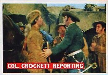 1956 Topps Davy Crockett Orange Back (R712-1) #51 Col. Crockett Reporting Front