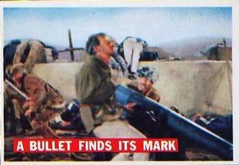 1956 Topps Davy Crockett Orange Back (R712-1) #76 A Bullet Finds Its Mark Front