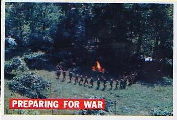 1956 Topps Davy Crockett Orange Back (R712-1) #8 Preparing for War Front