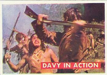 1956 Topps Davy Crockett Green Back (R712-1a) #14A Davy in Action Front