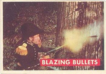 1956 Topps Davy Crockett Green Back (R712-1a) #17A Blazing Bullets Front