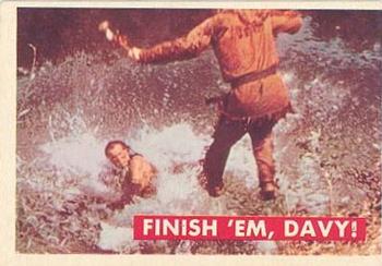 1956 Topps Davy Crockett Green Back (R712-1a) #31A Finish 'em, Davy! Front