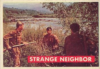 1956 Topps Davy Crockett Green Back (R712-1a) #35A Strange Neighbor Front