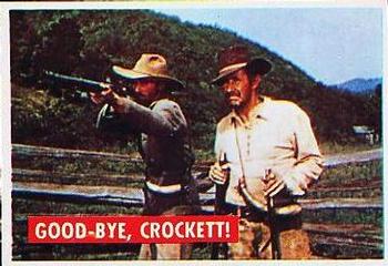 1956 Topps Davy Crockett Green Back (R712-1a) #38A Good-bye, Crockett Front