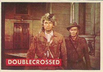 1956 Topps Davy Crockett Green Back (R712-1a) #43A Doublecrossed Front
