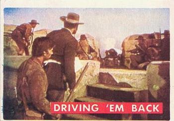 1956 Topps Davy Crockett Green Back (R712-1a) #55A Driving 'em Back Front