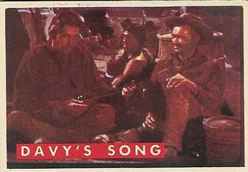 1956 Topps Davy Crockett Green Back (R712-1a) #63A Davy's Song Front