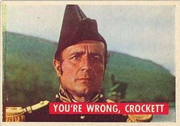 1956 Topps Davy Crockett Green Back (R712-1a) #6A You're Wrong, Crockett Front