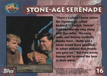 1993 Topps The Flintstones #16 Stone-Age Serenade Back