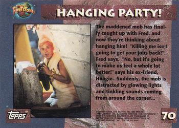 1993 Topps The Flintstones #70 Hanging Party! Back