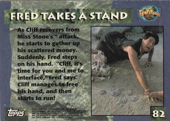 1993 Topps The Flintstones #82 Fred Takes a Stand Back
