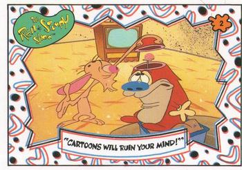 1993 Topps Nicktoons #2 Cartoons will ruin your mind Front