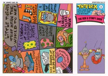1993 Topps Nicktoons #3 Stimpy keeps his eyes peeled Back