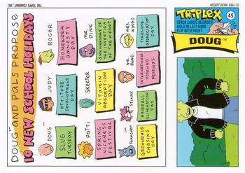 1993 Topps Nicktoons #45 Write on Doug Back