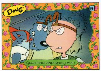 1993 Topps Nicktoons #58 Quailman and Quaildog! Front