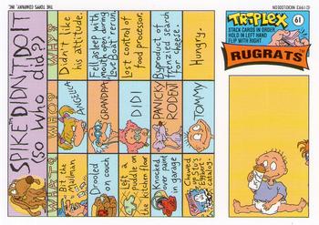 1993 Topps Nicktoons #61 saddling up Spike Back