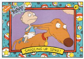 1993 Topps Nicktoons #61 saddling up Spike Front
