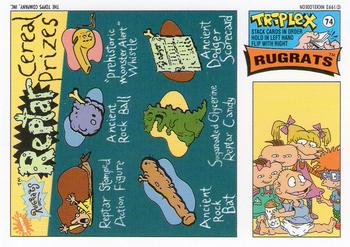 1993 Topps Nicktoons #74 A bug in a rug-rat Back