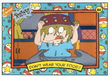 1993 Topps Nicktoons #84 Don't wear your food Front