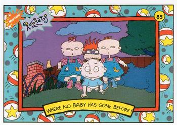 1993 Topps Nicktoons #85 Where no baby has gone before Front