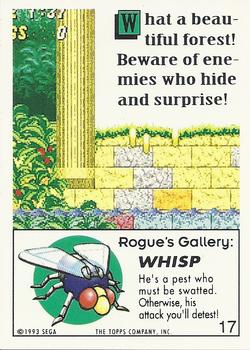 1993 Topps Sonic the Hedgehog #17 Whisp Back