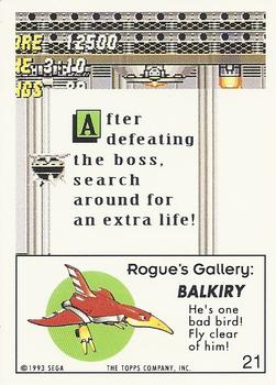 1993 Topps Sonic the Hedgehog #21 Balkiry Back