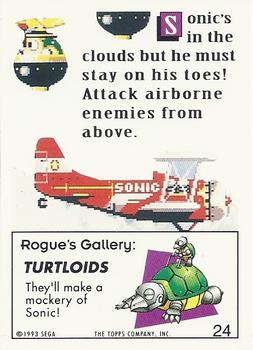 1993 Topps Sonic the Hedgehog #24 Turtloids Back